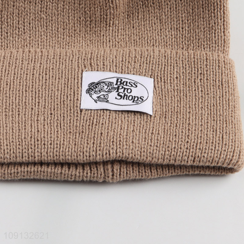 New Product Women Men Winer Beanie Hat Thermal Cuffed Beanie Cap