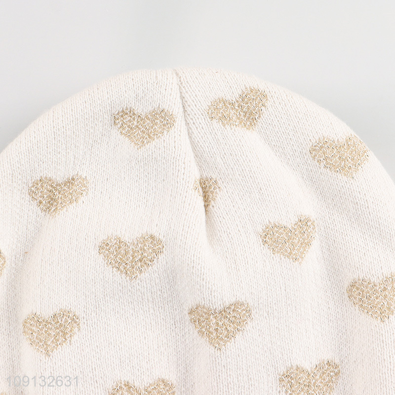 Hot Selling Winter Beanie Hat with Fleece Lining for Kids Toddlers