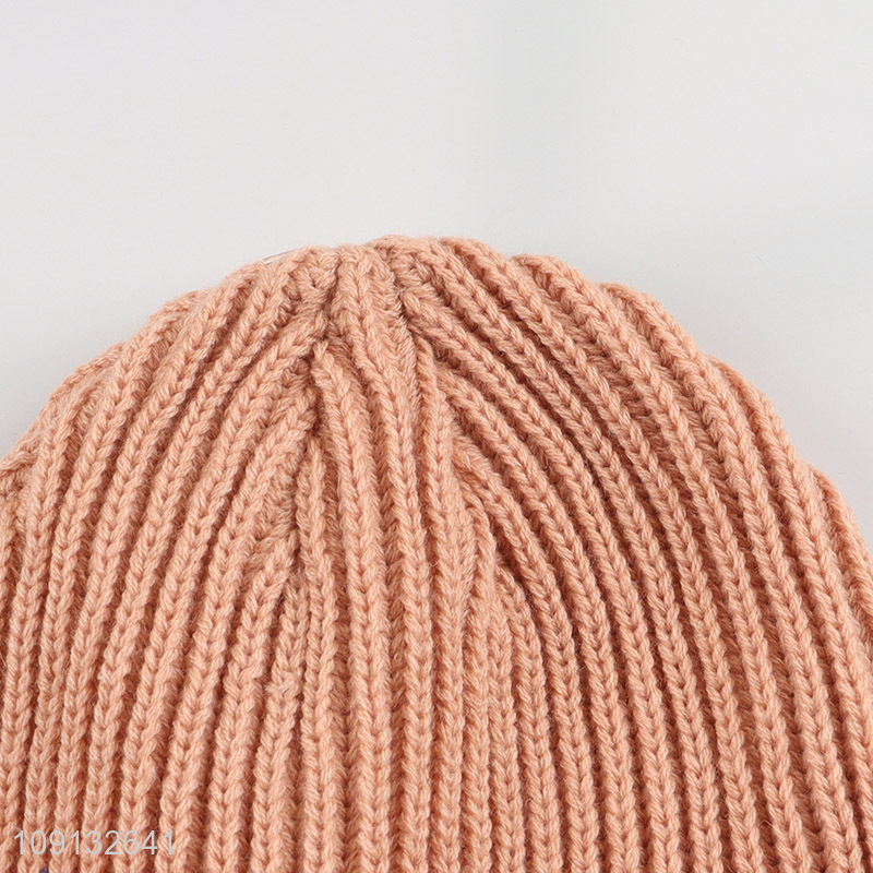 High Quality Winter Beanie Hat Winter Knitted Beanie Cap for Kids