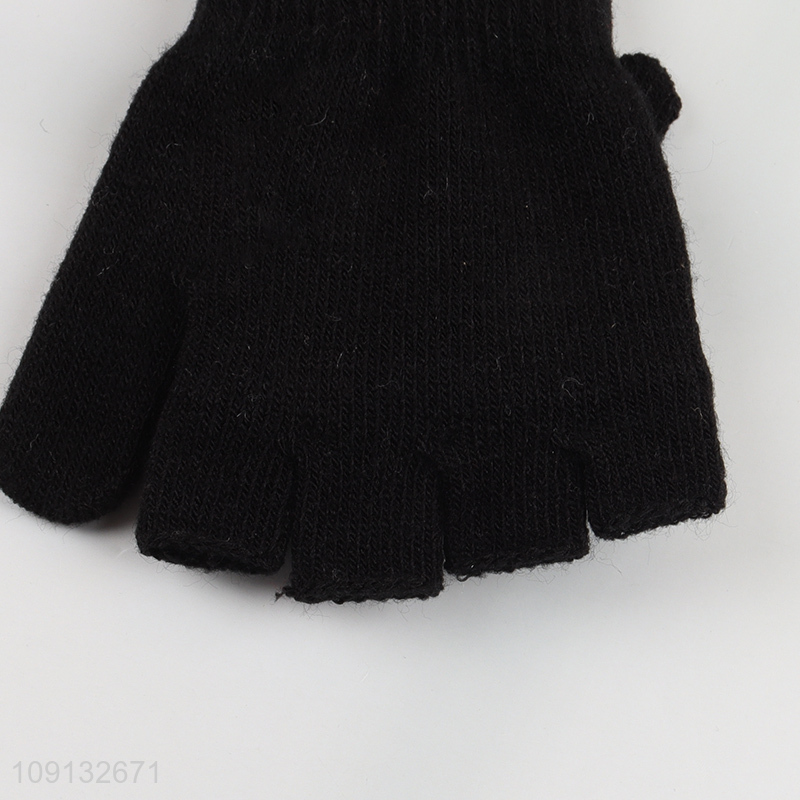 Good Quality Winter Fingerless Gloves Convertible Flip Top Half Finger Gloves