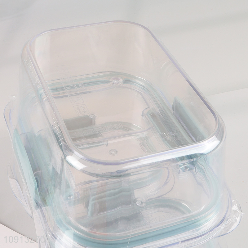 Good Quality 3 Pack BPA Free Plastic Food Storage Containers with Lids