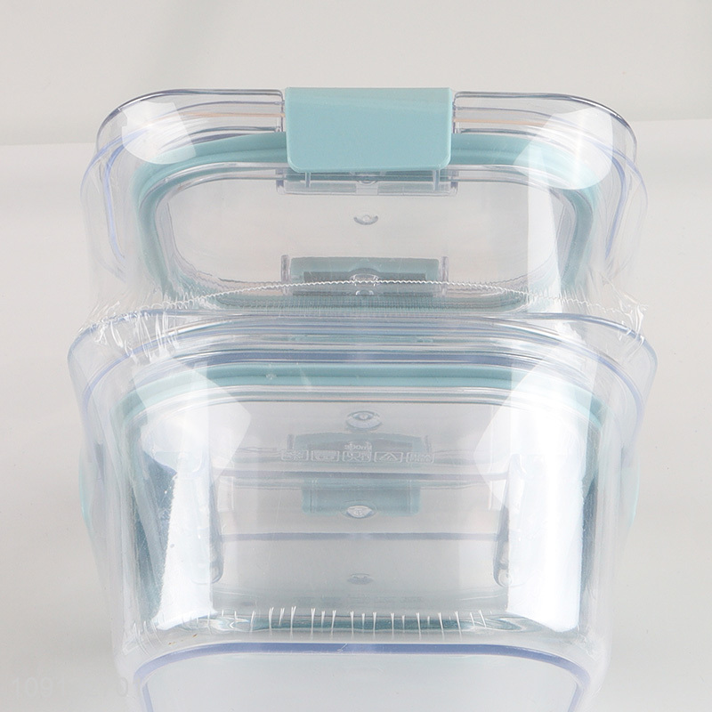 Good Quality 3 Pack BPA Free Plastic Food Storage Containers with Lids