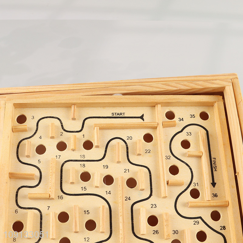 New Product Wooden Labyrinth Puzzle Wooden Maze Game for Kida and Adults