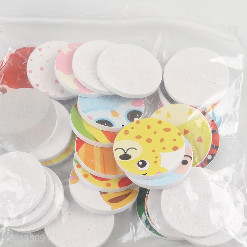 Wholesale Wooden Animal Fruit Puzzle Educational Learning Montessori Toy for Kids