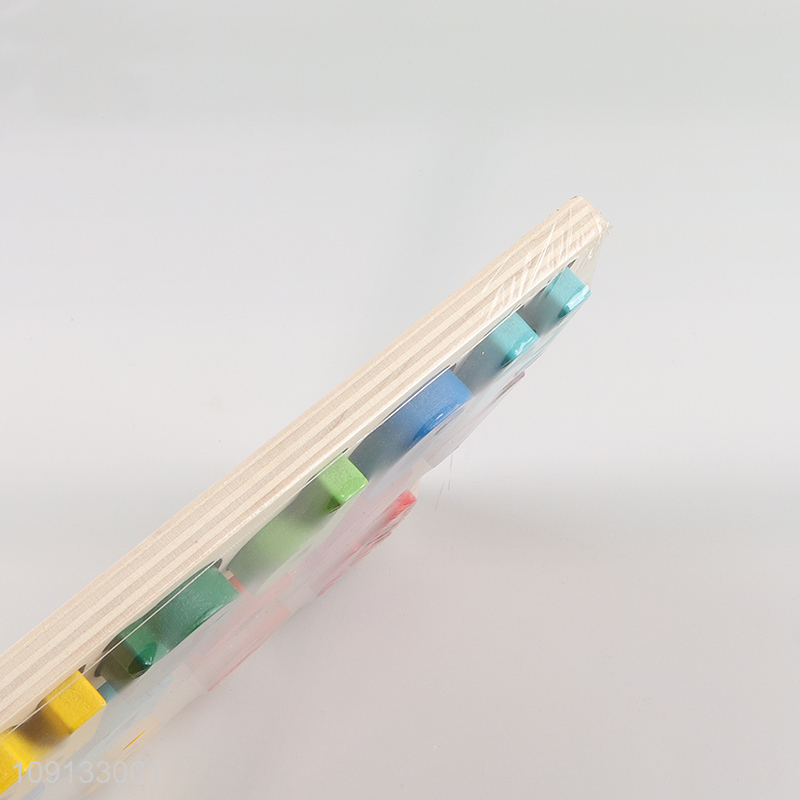 Hot Selling Wooden Alphabet and Number Puzzle Educational Learning Toy