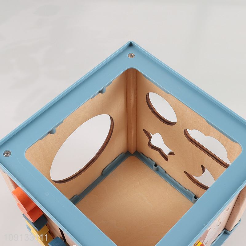 Wholesale Multi-Function Wooden Box Wooden Shape Matching Game Montessori Toy