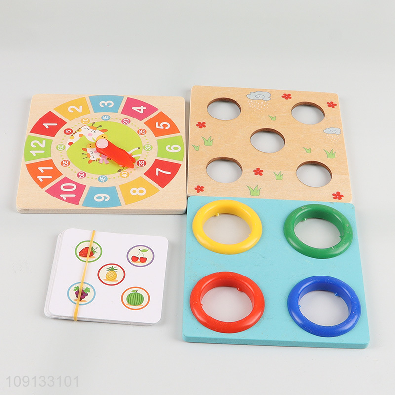 Online Wholesale 8-In-1 Wooden Toys Montessori Learning Toys for Kids Age 3+