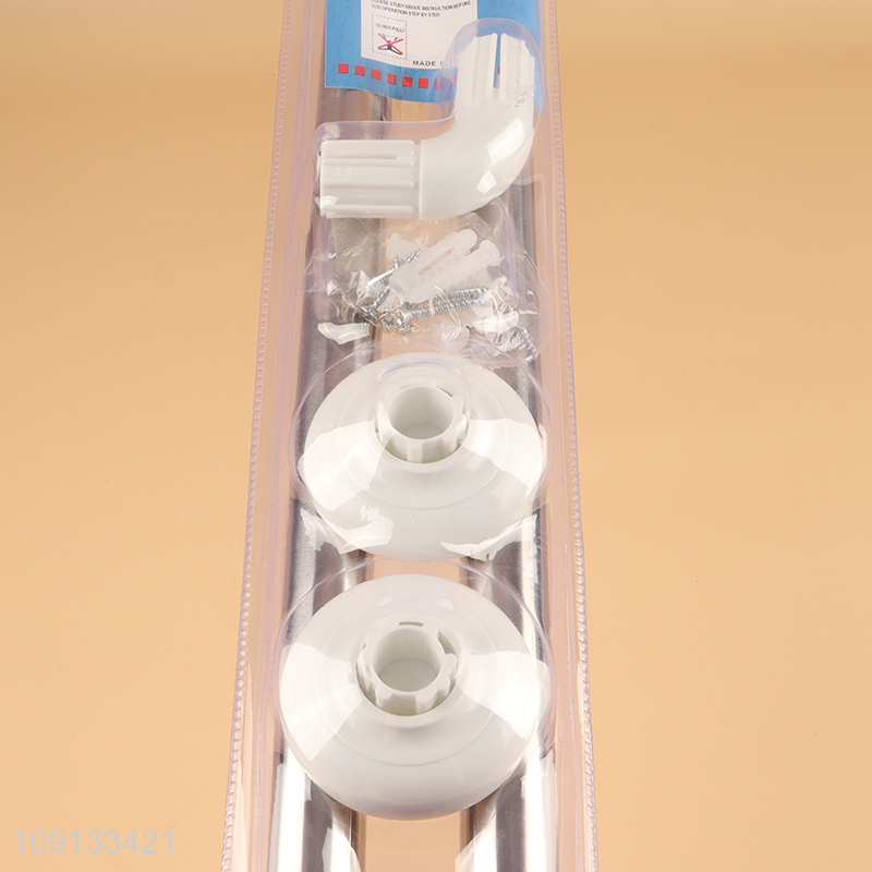 Factory Price L Shaped Shower Curtain Rod Stainless Steel Shower Curtain Pole