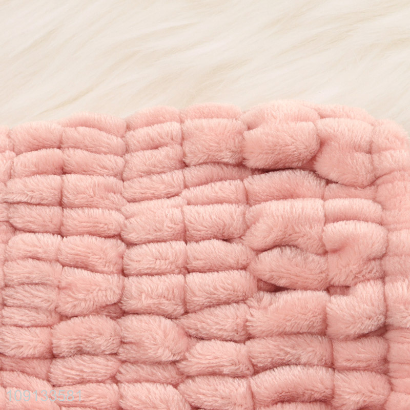 New Product Wide Spa Headband Elastic Coral Fleece Makeup Headband