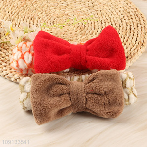 Factory Price Makeup Headband Elastic Coral Fleece Spa Headband