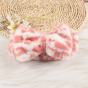 Online Wholesale Spa Headband Fluffy Coral Fleece Makeup Headband