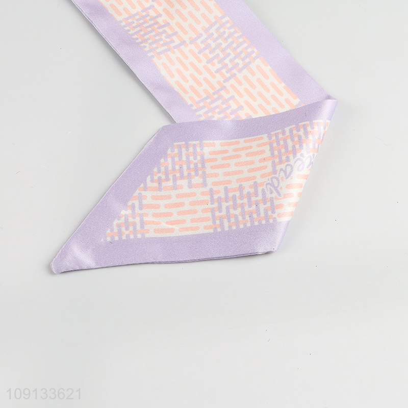 New Product Long Skinny Neck Scarf Satin Head Scarf Handbag Scarf