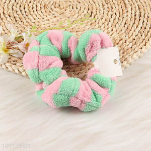 New Arrival Plush Hair Scrunchies Elastic Ponytail Holder Hair Ties