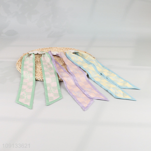 New Product Long Skinny Neck Scarf Satin Head Scarf Handbag Scarf