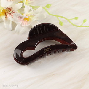 Factory Price Heart Hair Claw Clips Durable Non-Slip Hair Jaw Clips