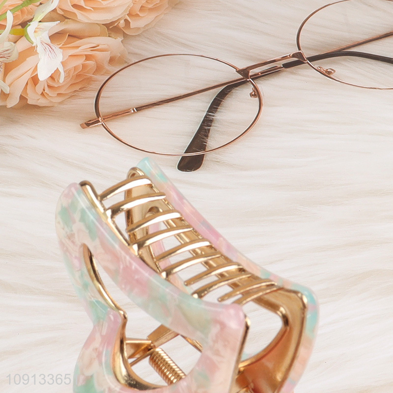 Good Quality Fancy Non-Slip Heart Hair Claw Clips for Women Girls