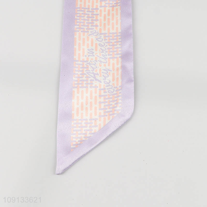 New Product Long Skinny Neck Scarf Satin Head Scarf Handbag Scarf