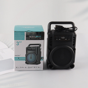 Top selling portable 3inch wireless speaker with handle