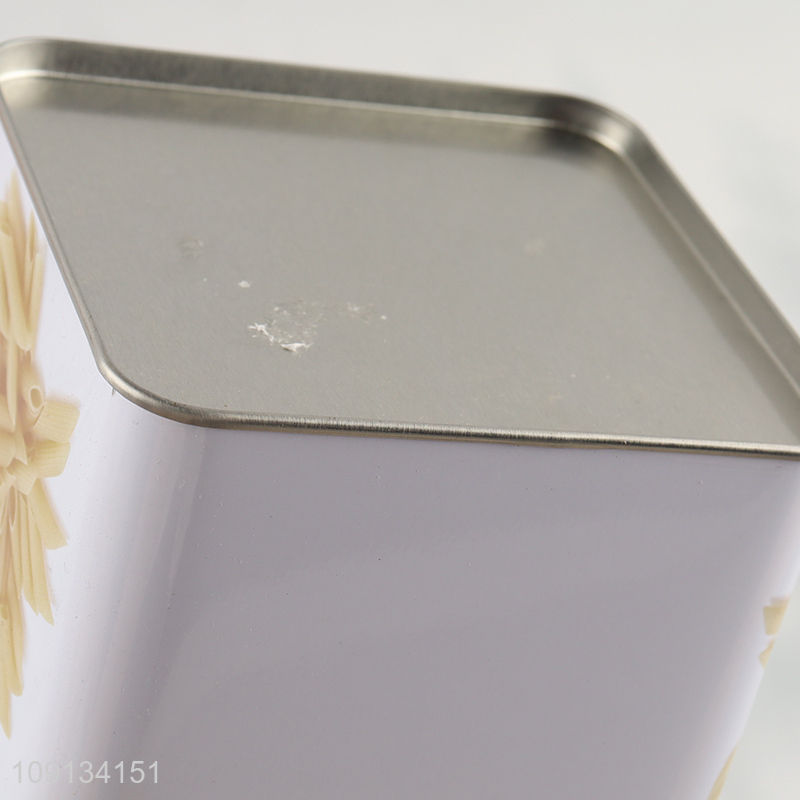Factory Supply Tin Cans Metal Food Canisters for Pasta Coffee Tea