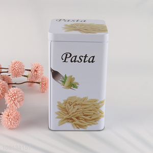 Factory Supply Tin Cans Metal Food Canisters for Pasta Coffee Tea