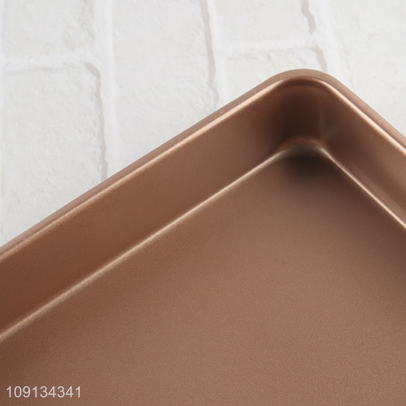 Factory Price Rose Gold Cake Pan Non-Stick Bread Baking Pan