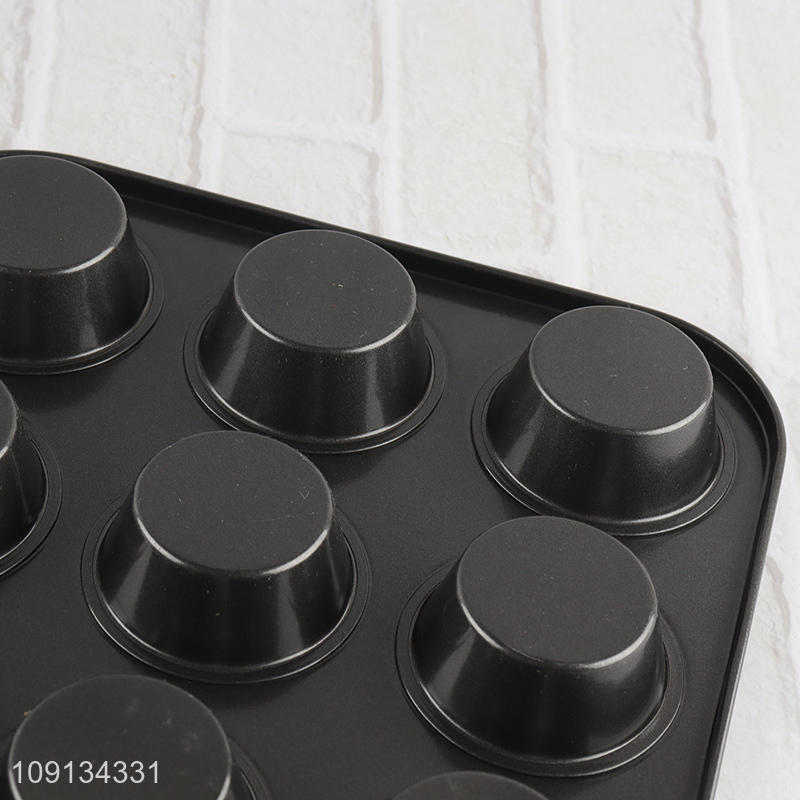 Wholesale 12 Cup Muffin Pan Aluminum Cupcake Pan Baking Pan
