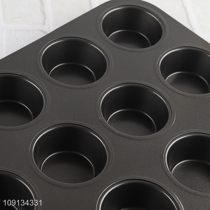 Wholesale 12 Cup Muffin Pan Aluminum Cupcake Pan Baking Pan