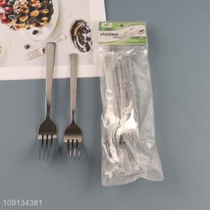 Good Quality 6 Pieces Stainless Steel Forks Metal Dinner Forks