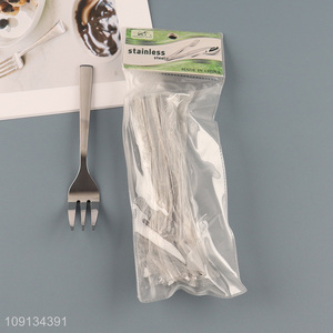 China Imports 6 Pieces Stainless Steel Forks Metal Table Forks