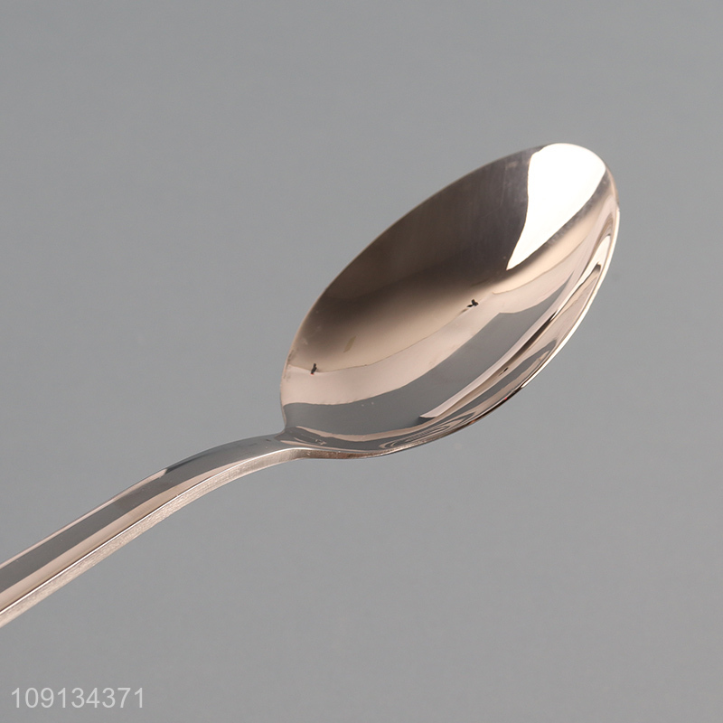 New Product 6 Pieces Stainless Steel Spoons Metal Dinner Spoons