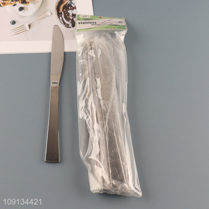 Online Wholesale 6 Pieces Stainless Steel Dinner Knife Butter Knife Spreader Set