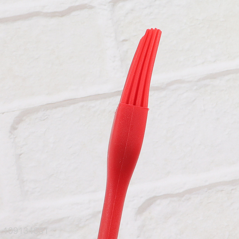 Factory price red silicone barbecue brush oil brush for sale