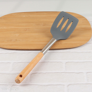 Good sale silicone kitchen utensil non-stick slotted spatula