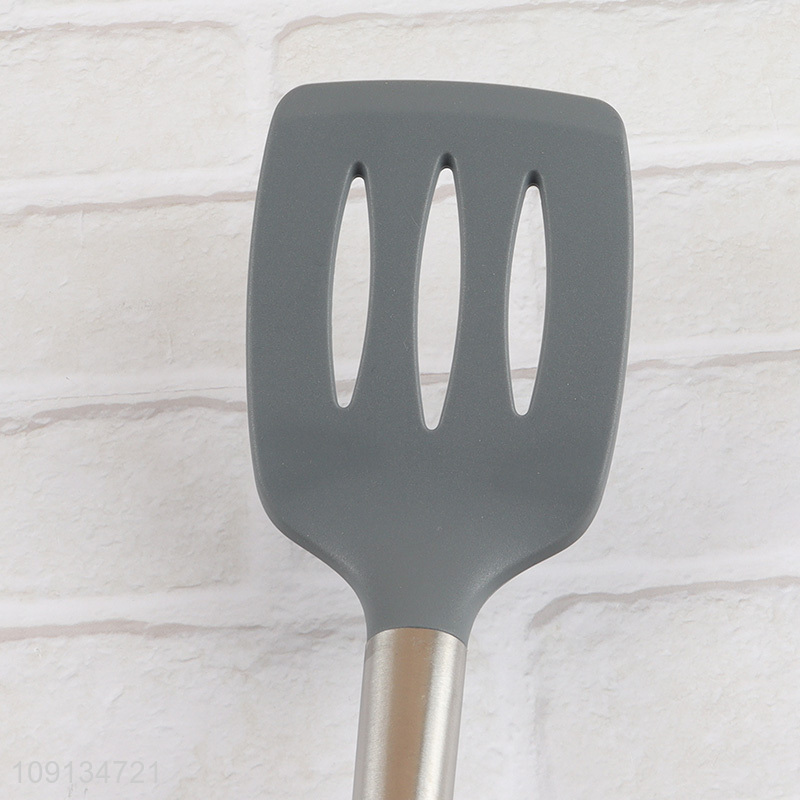 Good sale silicone kitchen utensil non-stick slotted spatula
