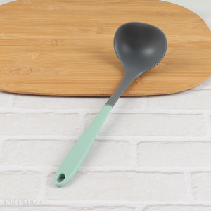 Hot sale silicone long handle soup ladle for kitchen utensil