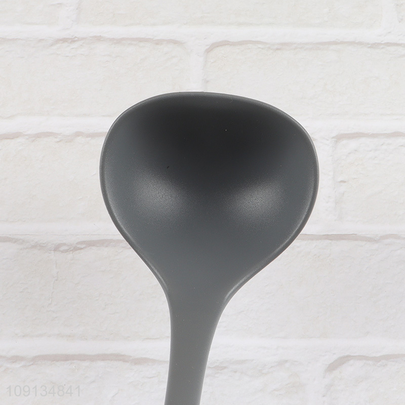 Hot sale silicone long handle soup ladle for kitchen utensil
