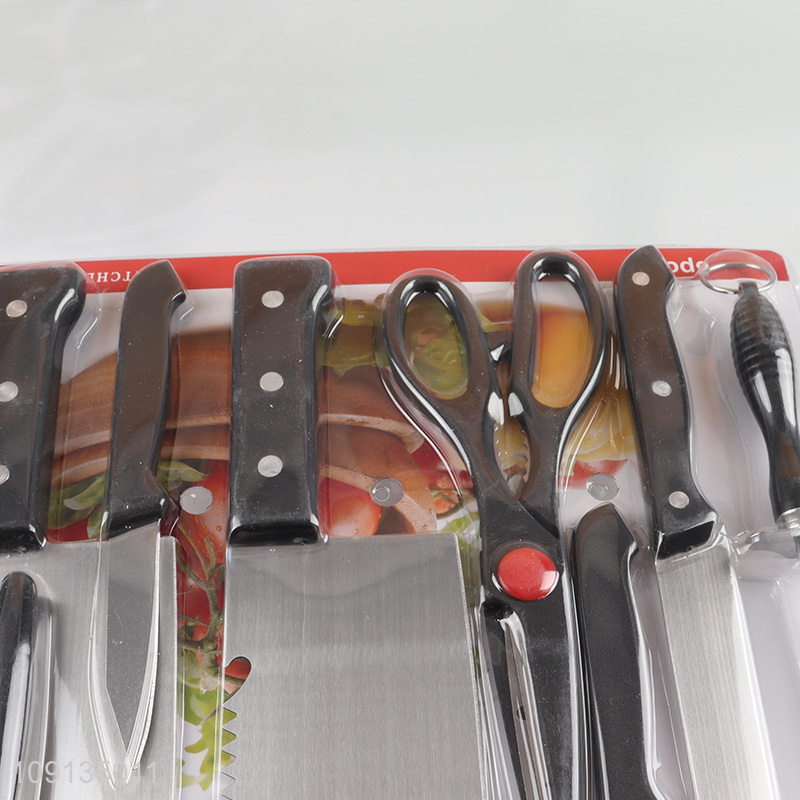 High quality stainless steel kitchen knife kitchen scissors set