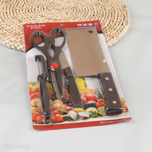 Popular products stainless steel kitchen knife kitchen scissors set