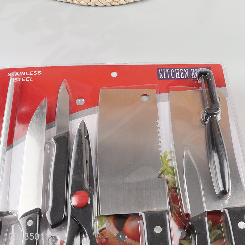 High quality stainless steel kitchen knife kitchen scissors set