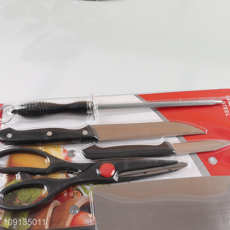 High quality stainless steel kitchen knife kitchen scissors set
