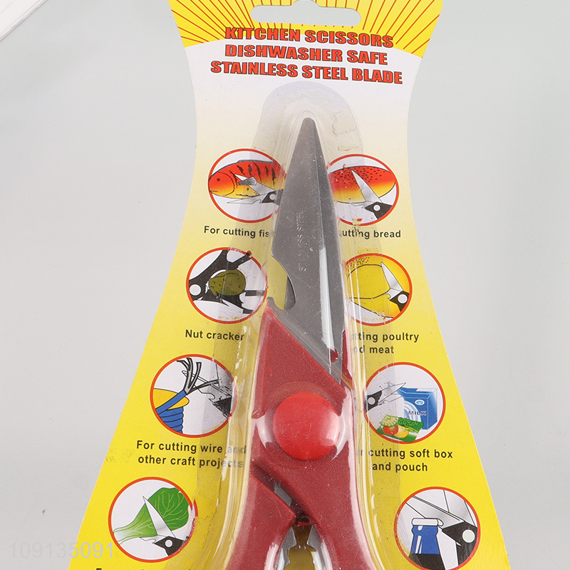 Factory direct sale multifunctional kitchen scissors nut cracker bottle opener
