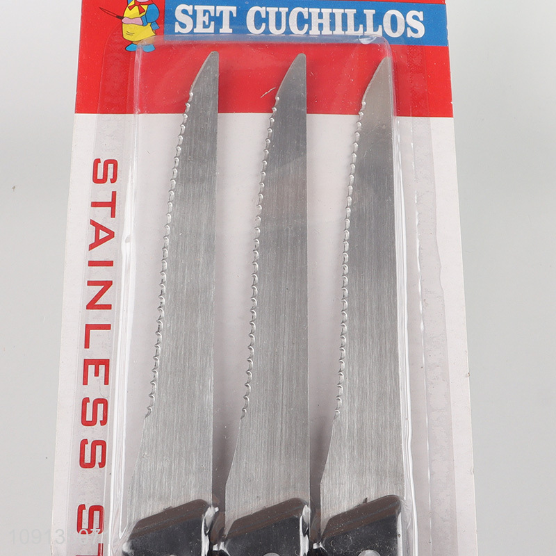 Factory wholesale 3pcs stainless steel kitchen knife set