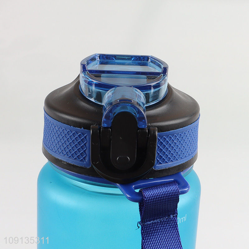 New Product 1000Ml Plastic Water Bottle with Straw & Time Marker