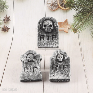 New Arrival 3 Pieces Halloween Miniature Tombstones Mini Foam Tombstones