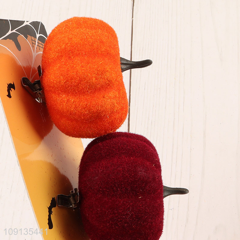 Hot Selling 3 Pieces Pumpkin Hair Clips Halloween Party Costume Accessories