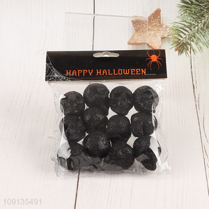 New Product Small Glitter Halloween Skulls Foam Skulls For Tabletop Decor
