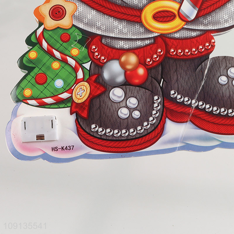 Online Wholesale Christmas Foam Sticker with Led Light for Home Decor