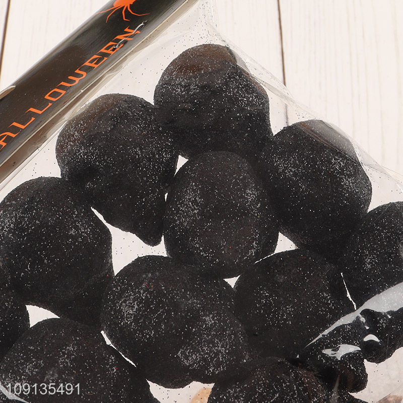 New Product Small Glitter Halloween Skulls Foam Skulls For Tabletop Decor