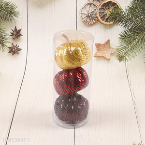 High Quality 3 Pieces Sequined Halloween Pumpkins for Halloween Home Decor