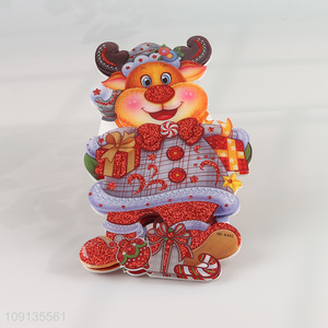 High Quality Christmas Foam Sticker with Led Light for Window Decor